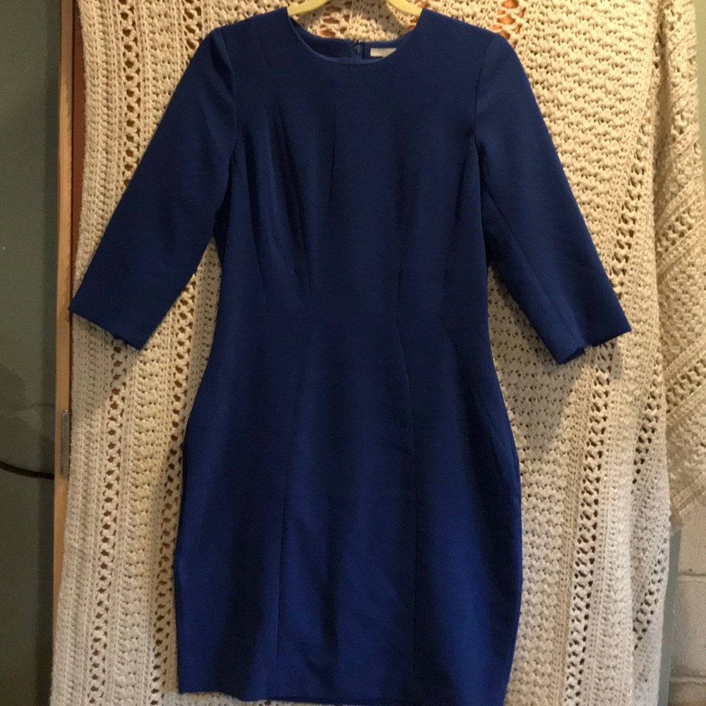 h&m blue dress